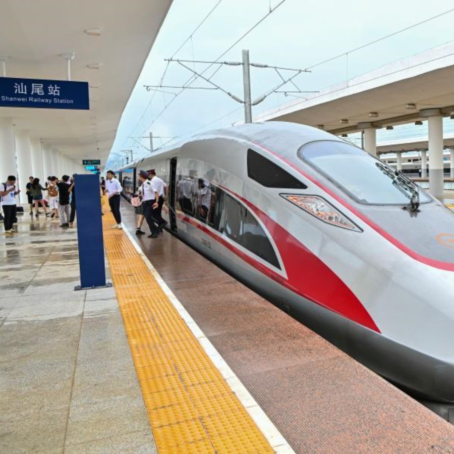 Guangzhou-Shanwei high-speed railway conducts trial operations