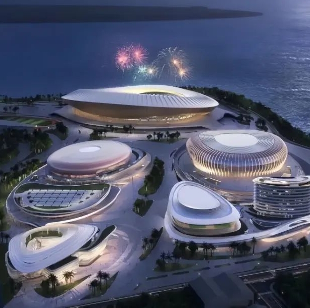 Nansha new stadium for sports and shows capped