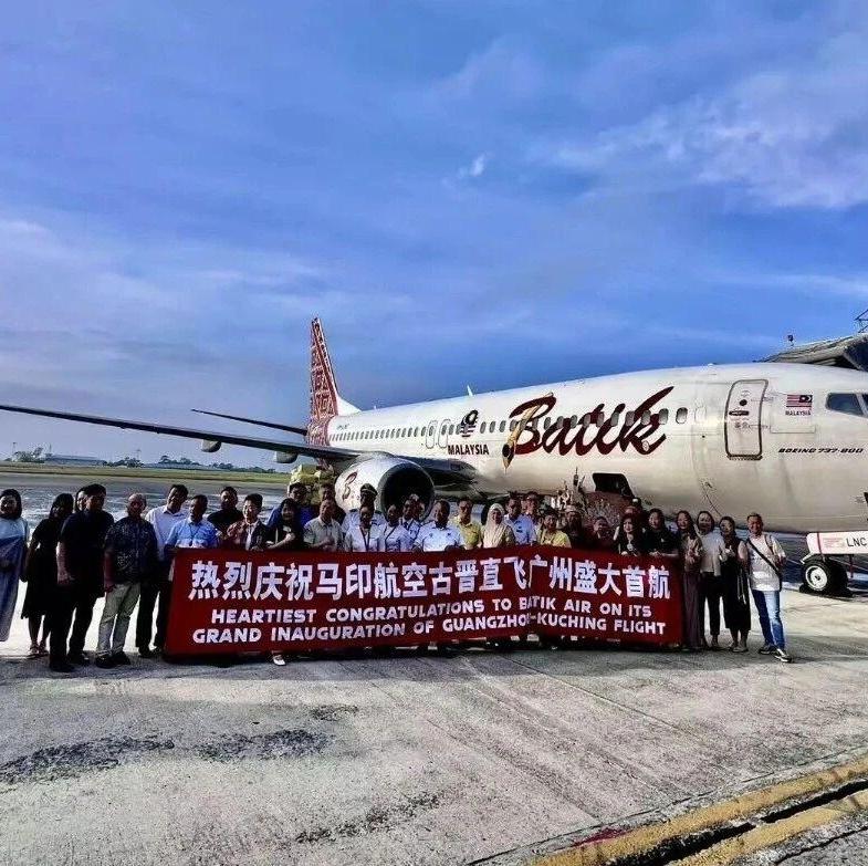 Guangzhou adds first direct link to Kuching, Malaysia