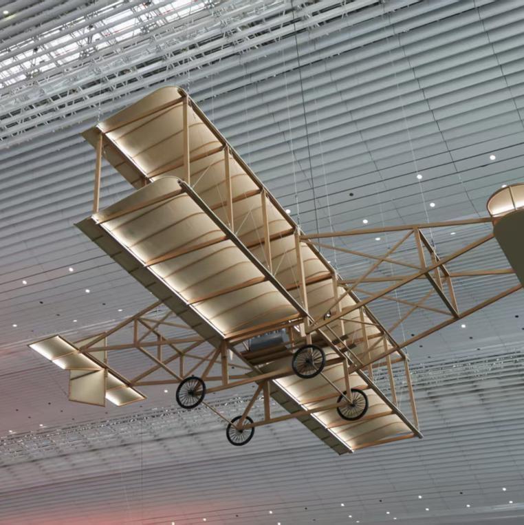 Guangzhou airport unveils replica of China's first airplane